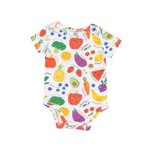Angel Dear Unisex Baby Bodysuit Snap Eat the Rainbow Fruit Vegetable 12-18M NWT